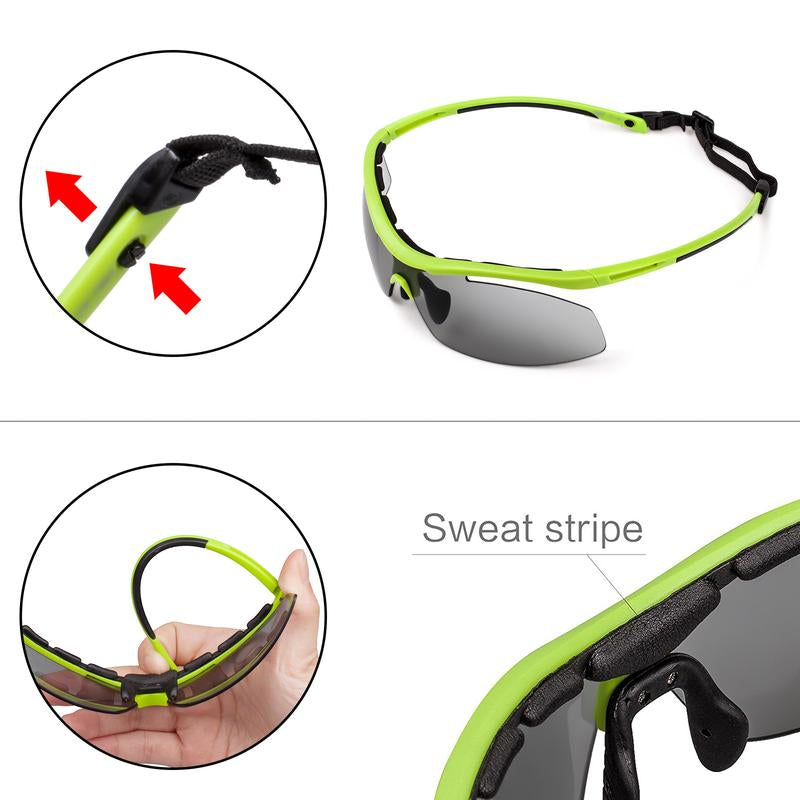 MEETLOCKS STORYCOAST Polarized Sports Sunglasses for Men Women,Driving Fishing Cycling Mountain Bike Sunglasses UV400 Protection