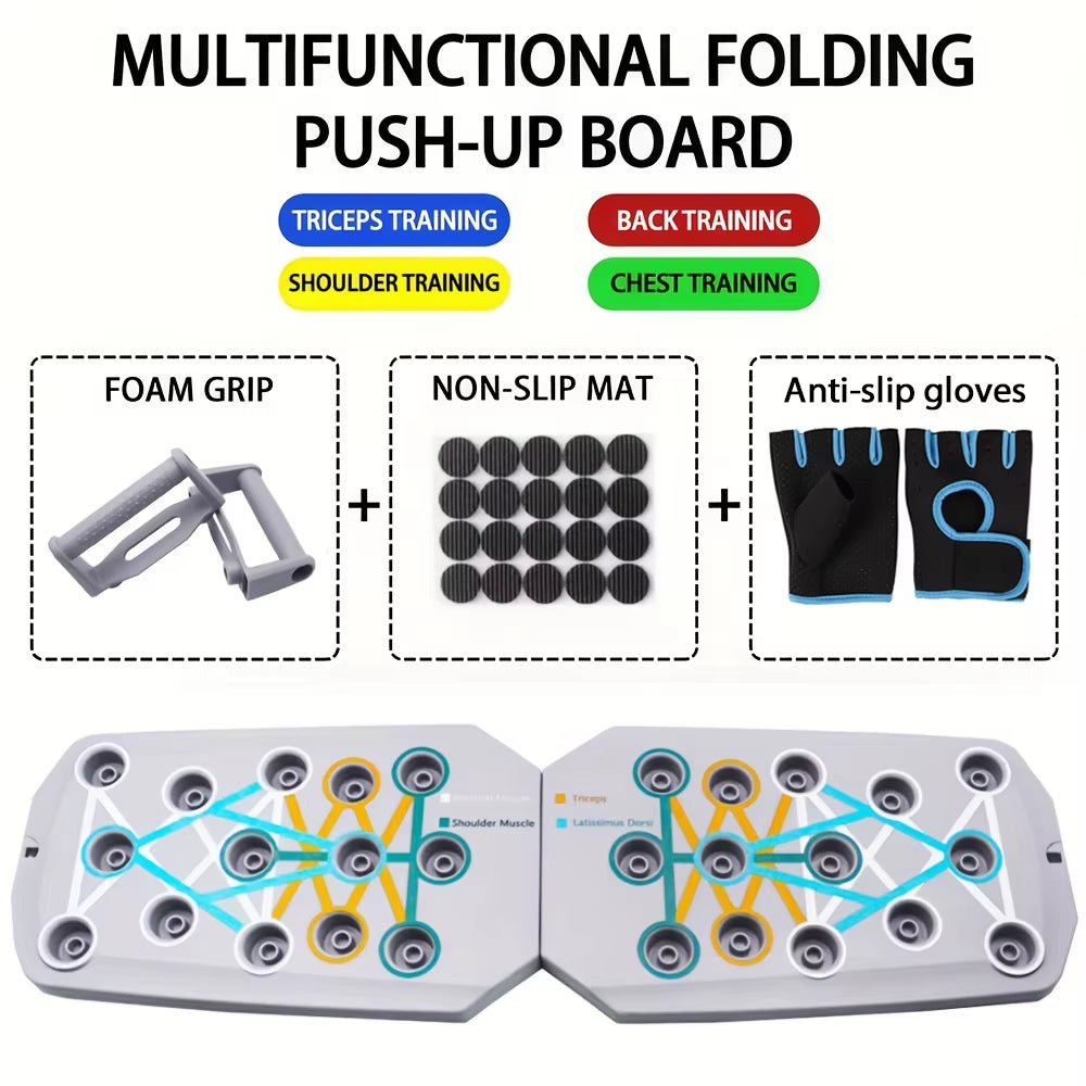 Transform Your Workouts Anywhere with the Ultimate Portable Push-Up Board Set!