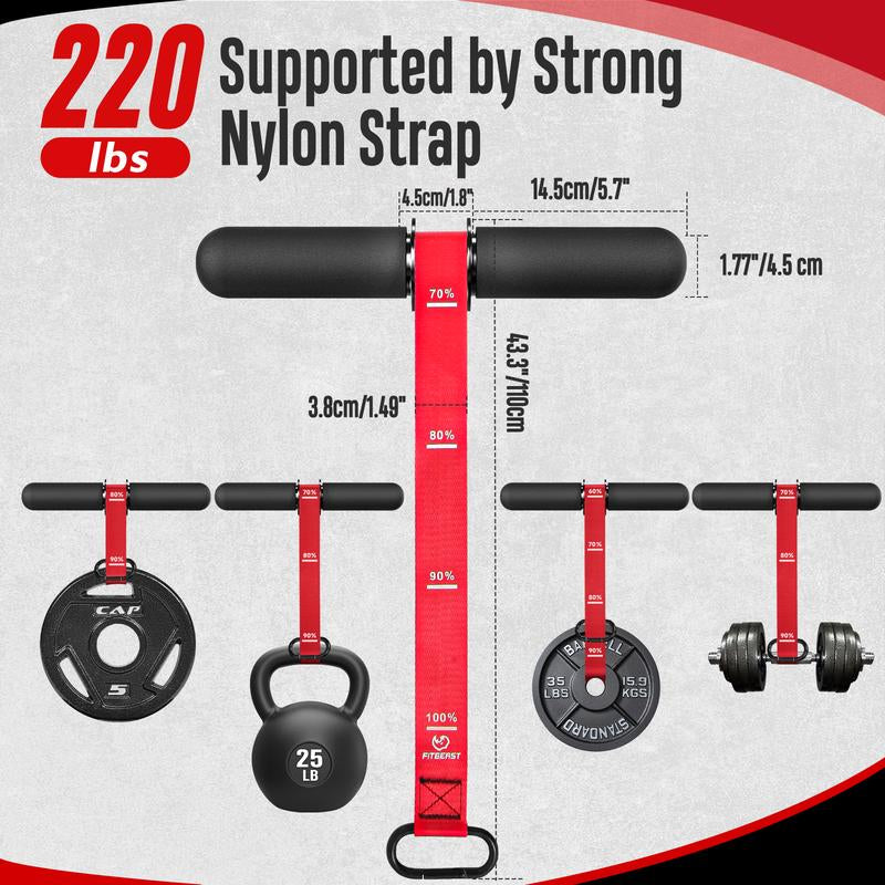 Unleash Your Inner Strength with the FitBeast Heavy-Duty Forearm & Wrist Roller - Adjustable Strap for 220Lbs Grip Training