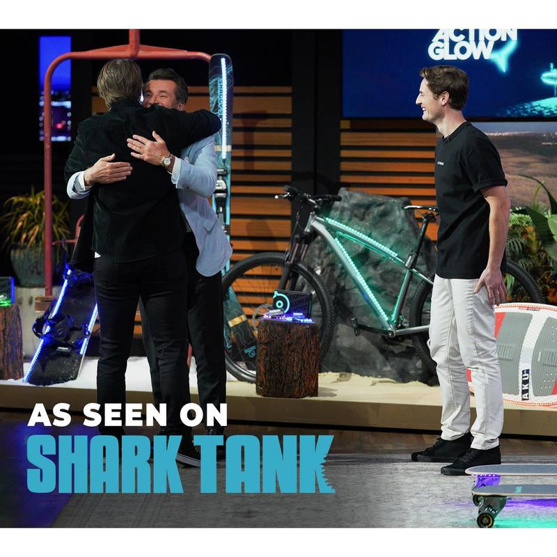 Illuminate Your Ride: Actionglow AG2 LED Snowboard Lighting System - 7 Color Modes, Waterproof & Ultra Bright!