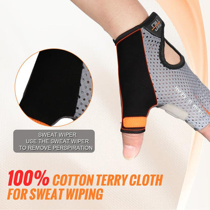 FEIWOOD GEAR Breathable Cycling Gloves Half Finger Bicycle Gloves Anti-Slip Shock Absorbing Padded MTB Road Biking Gloves for Men/Women