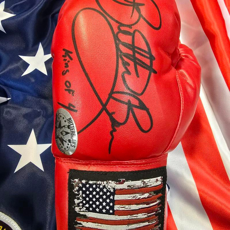 Authentic Butterbean Autographed Boxing Glove - Custom Made, Full Size or 10 Inch, Includes COA Sticker!