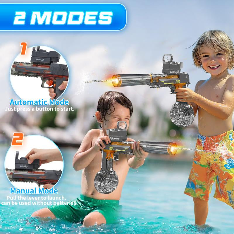 Ultimate LED High-Powered Water Shooter - Long Range 26-35Ft, IP67 Waterproof - Perfect for Summer Fun, Outdoor Parties & Birthday Gifts!