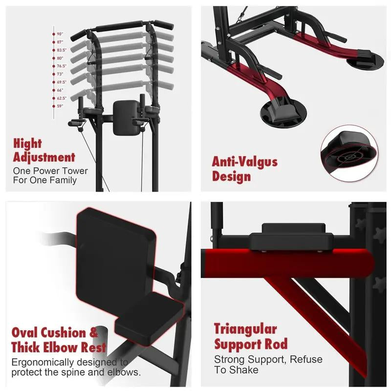 Power Tower Multifuncional - Barra de Pull Up y Pull Down