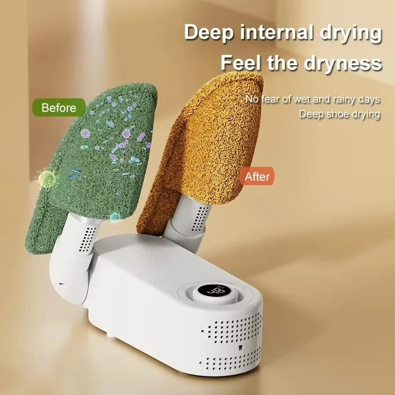 Ultimate Rapid Dry Electric Shoe & Boot Dryer with UV Odor Control - Multi-Functional Deodorizer for Fresh Socks & Feet at 42°C