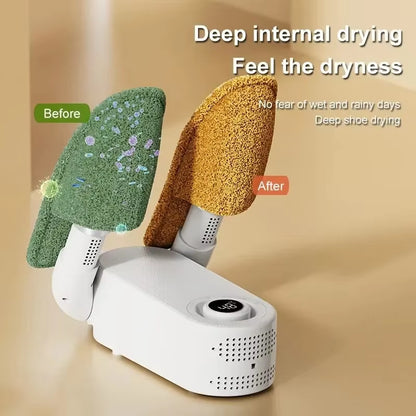 Ultimate Rapid Dry Electric Shoe & Boot Dryer with UV Odor Control - Multi-Functional Deodorizer for Fresh Socks & Feet at 42°C
