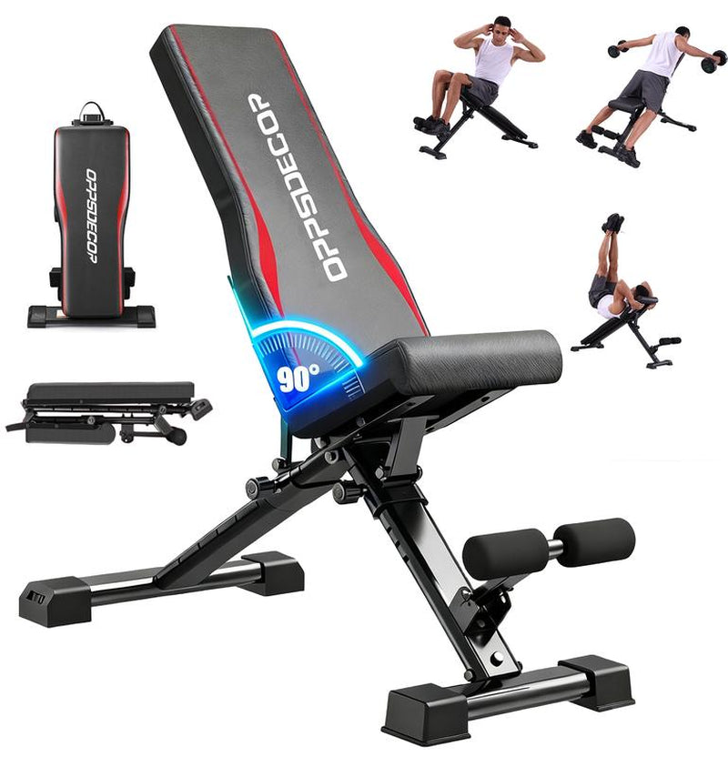 Transform Your Fitness Journey with the Ultimate Adjustable OPPSDECOR Weight Bench - The Perfect Gift for Father's Day & Christmas!