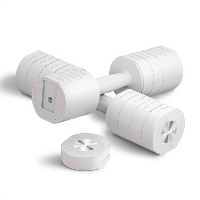 Versatile Merach 4-in-1 Adjustable Dumbbell Set - Perfect for Home Workouts, 2.2-8.8LBS with Soft Rubber Grip, Ideal for Women!