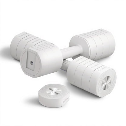 Versatile Merach 4-in-1 Adjustable Dumbbell Set - Perfect for Home Workouts, 2.2-8.8LBS with Soft Rubber Grip, Ideal for Women!