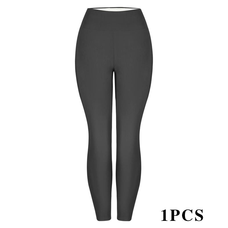 CHRLEISURE 1/3PCS Winter Thick Warm Fleece Lined Leggings for Cold Weather High Waist Women'S Cozy Workout Wear Fleece Pants for Yoga Riding Casual Wear