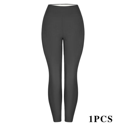 CHRLEISURE 1/3PCS Winter Thick Warm Fleece Lined Leggings for Cold Weather High Waist Women'S Cozy Workout Wear Fleece Pants for Yoga Riding Casual Wear