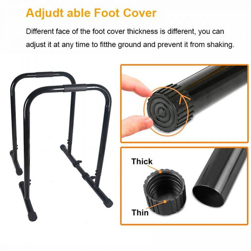 Relife Heavy Duty Dip Station - Ultimate Fitness Workout Dip Bar & Parallette Push Up Stand for Strength Training