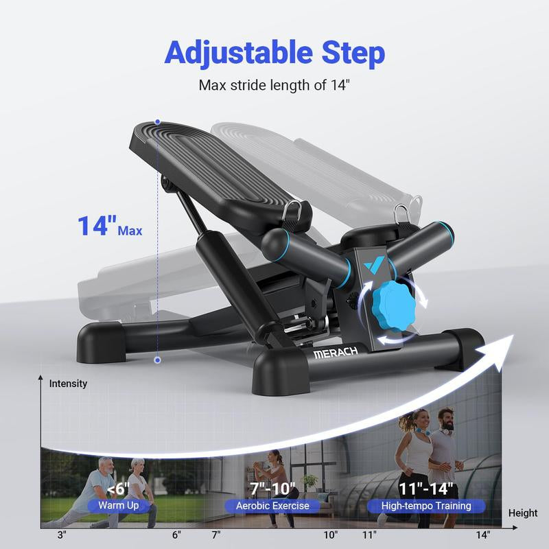 Merach Mini Stepper - Compact Home Gym Equipment with 330LBS Capacity for Effective Workouts!