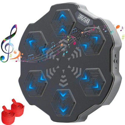 Smart Boxing Machine for All Ages - LED Punching Trainer with Gloves for Home, Office & Gym Workout