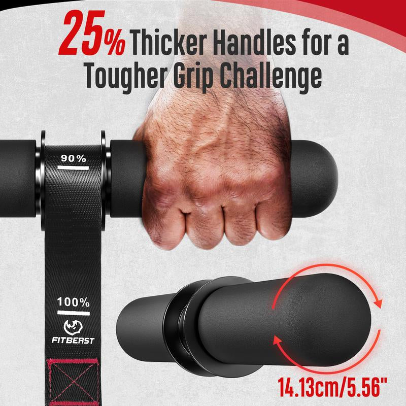 Unleash Your Inner Strength with the FitBeast Heavy-Duty Forearm & Wrist Roller - Adjustable Strap for 220Lbs Grip Training