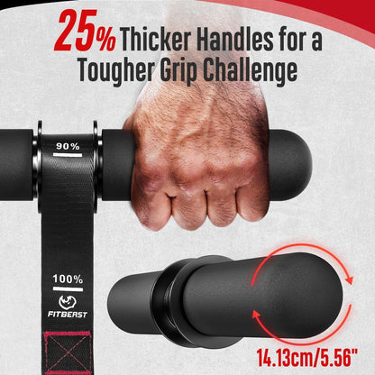 Unleash Your Inner Strength with the FitBeast Heavy-Duty Forearm & Wrist Roller - Adjustable Strap for 220Lbs Grip Training