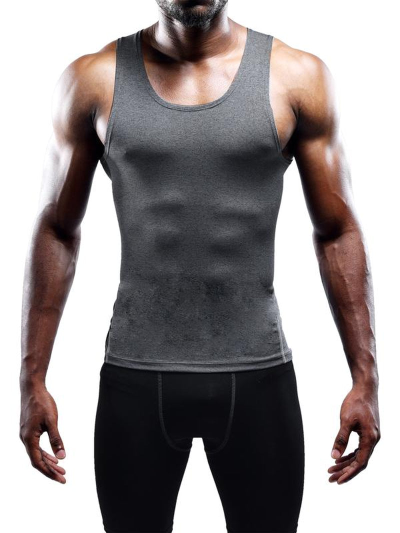 NELEUS Men'S 3 Pack Athletic Compression under Base Layer Sport Tank Top