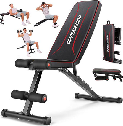 Transform Your Fitness Journey with the Ultimate Adjustable OPPSDECOR Weight Bench - The Perfect Gift for Father's Day & Christmas!