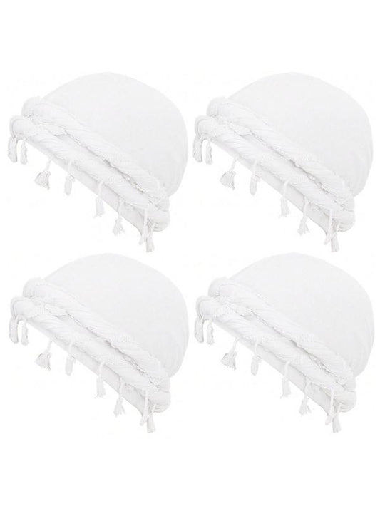 Chic Solid Color Turban Hat - Boho Vintage Hair Accessory for Women & Girls, Perfect for All Seasons!