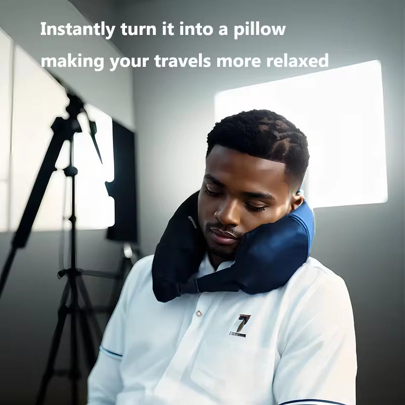 Ultimate Travel Neck Pillow Crossbody Bag - Perfect for Students and Adventurers!