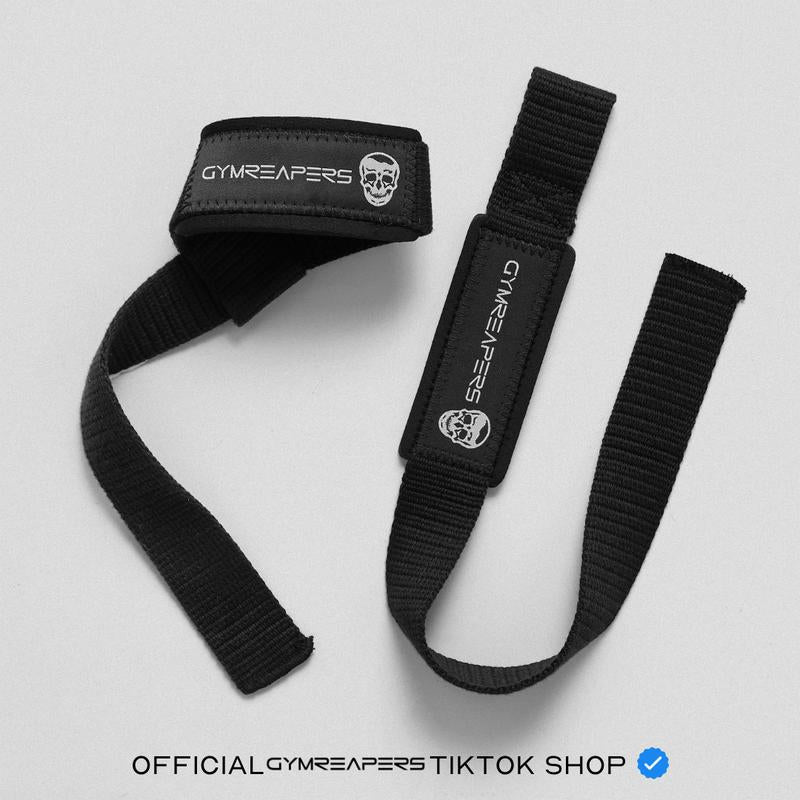 Elevate Your Lifts with Gymreapers Padded Neoprene Lifting Straps - Ultimate Grip Support for Weightlifting, Bodybuilding & Powerlifting - 18" Cotton Straps for Maximum Performance