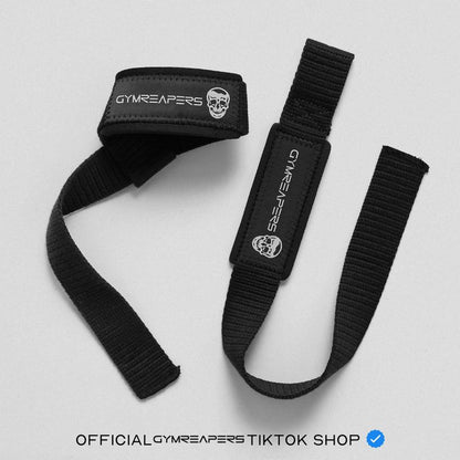 Elevate Your Lifts with Gymreapers Padded Neoprene Lifting Straps - Ultimate Grip Support for Weightlifting, Bodybuilding & Powerlifting - 18" Cotton Straps for Maximum Performance