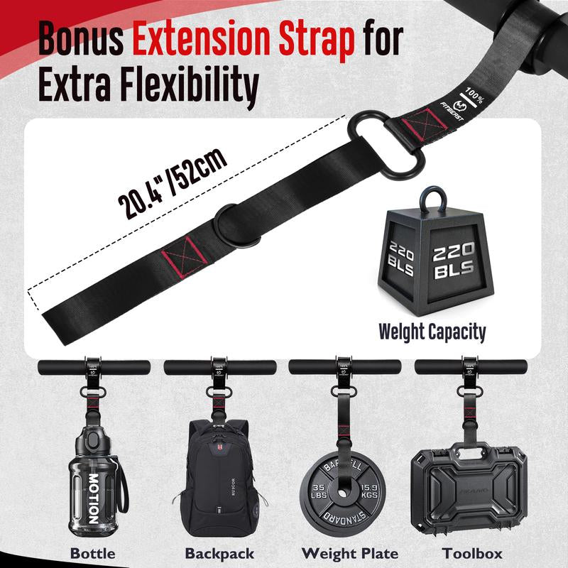 Unleash Your Inner Strength with the FitBeast Heavy-Duty Forearm & Wrist Roller - Adjustable Strap for 220Lbs Grip Training