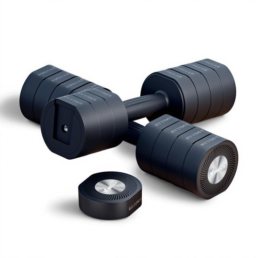 Versatile Merach 4-in-1 Adjustable Dumbbell Set - Perfect for Home Workouts, 2.2-8.8LBS with Soft Rubber Grip, Ideal for Women!