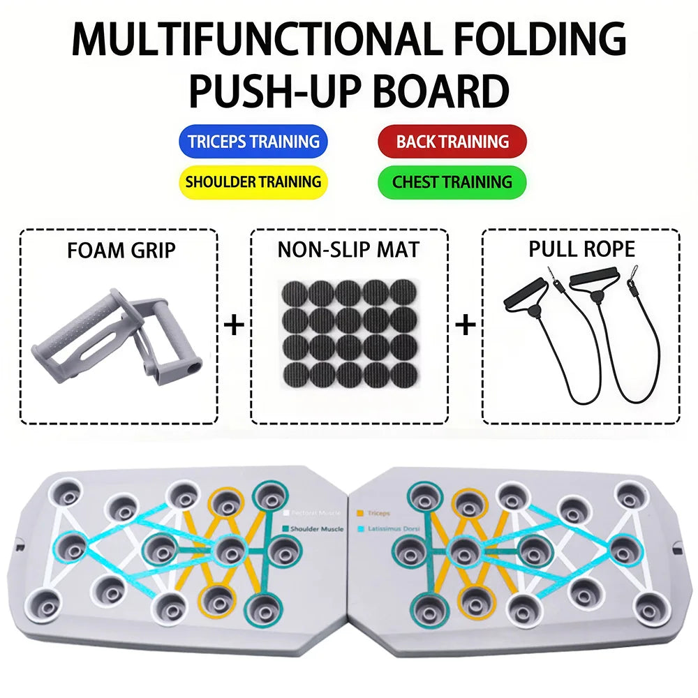 Transform Your Workouts Anywhere with the Ultimate Portable Push-Up Board Set!