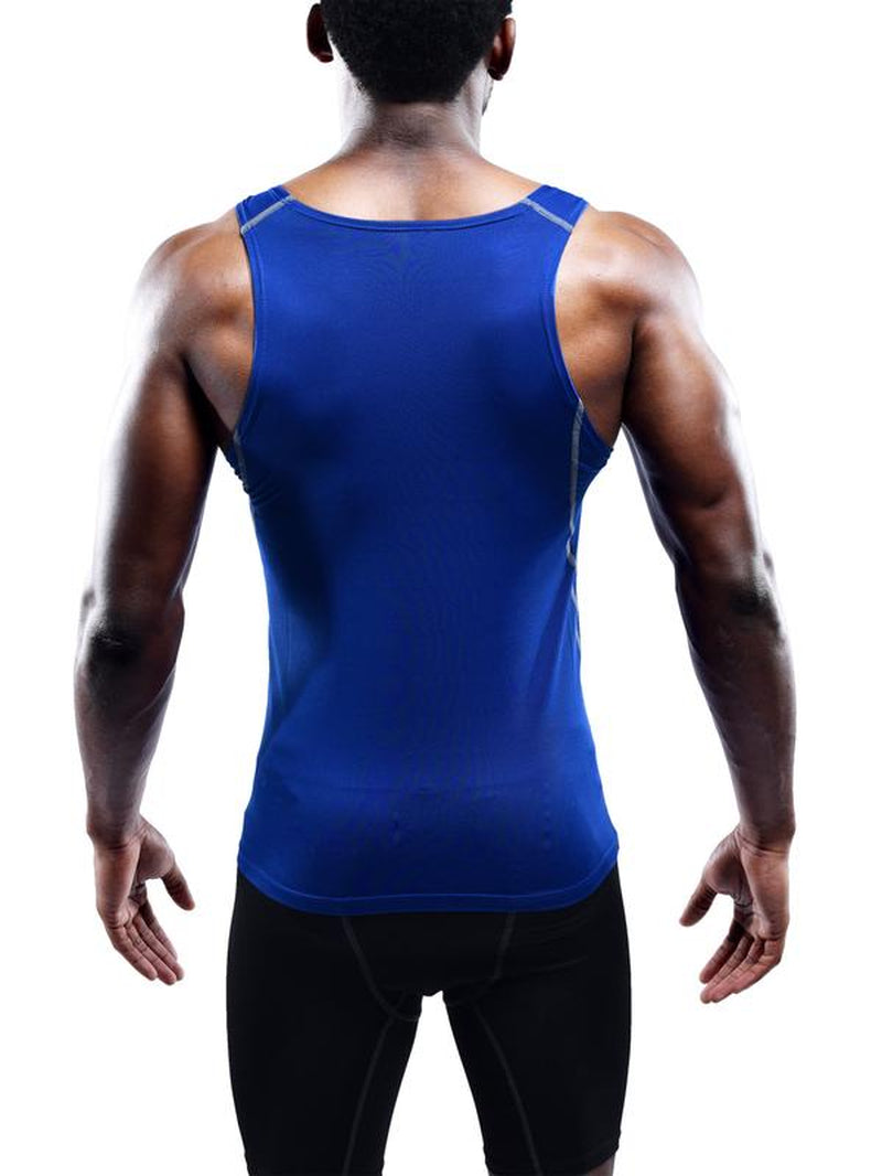 NELEUS Men'S 3 Pack Athletic Compression under Base Layer Sport Tank Top
