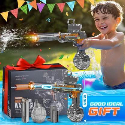 Ultimate LED High-Powered Water Shooter - Long Range 26-35Ft, IP67 Waterproof - Perfect for Summer Fun, Outdoor Parties & Birthday Gifts!