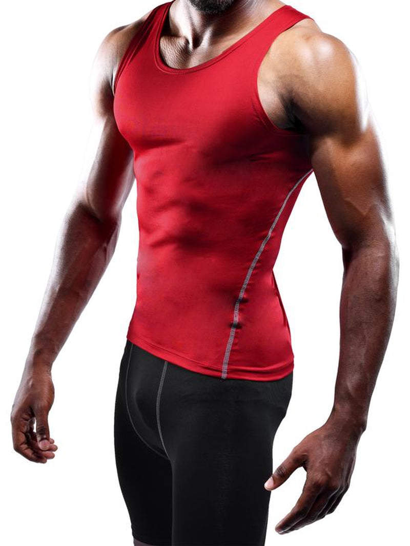 NELEUS Men'S 3 Pack Athletic Compression under Base Layer Sport Tank Top