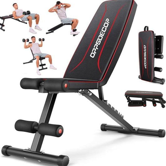 Transform Your Fitness Journey with the Ultimate Adjustable OPPSDECOR Weight Bench - The Perfect Gift for Father's Day & Christmas!