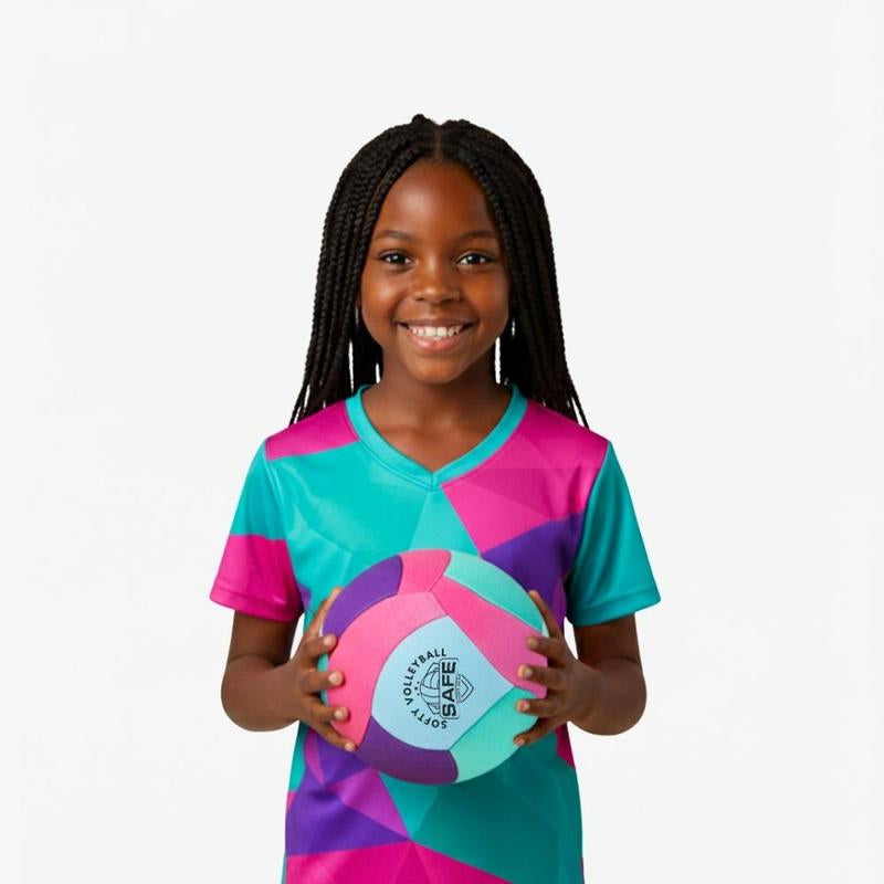 Super Soft Teal Indoor Volleyball - Perfect for Home Fun!