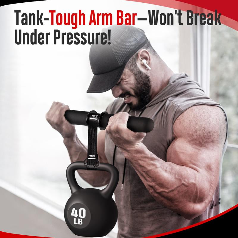 Unleash Your Inner Strength with the FitBeast Heavy-Duty Forearm & Wrist Roller - Adjustable Strap for 220Lbs Grip Training