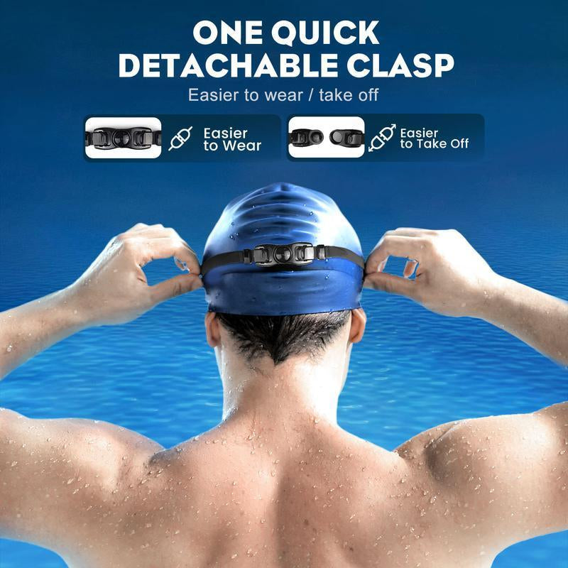 Premium Swim Goggles 2 Pack - Wide View, Anti-Fog & UV Protection, Leak-Proof Design for Men, Women, and Kids