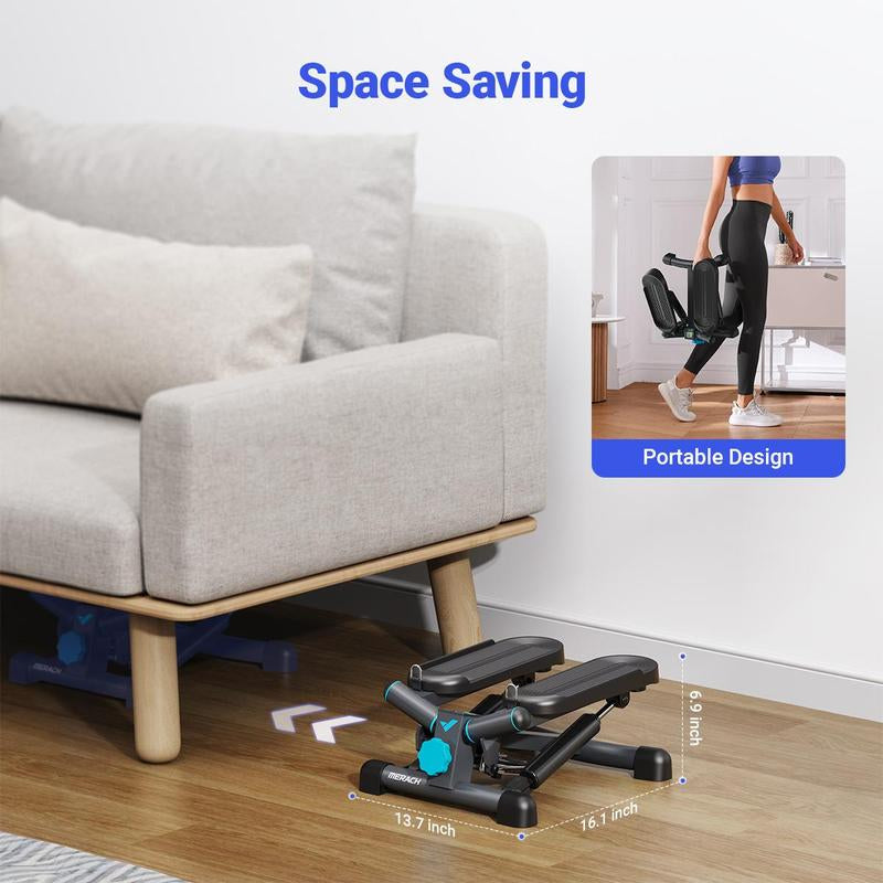 Merach Mini Stepper - Compact Home Gym Equipment with 330LBS Capacity for Effective Workouts!