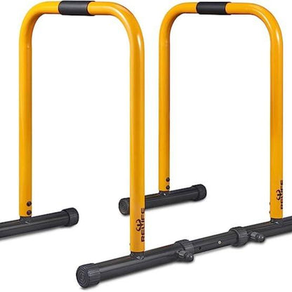 Relife Heavy Duty Dip Station - Ultimate Fitness Workout Dip Bar & Parallette Push Up Stand for Strength Training