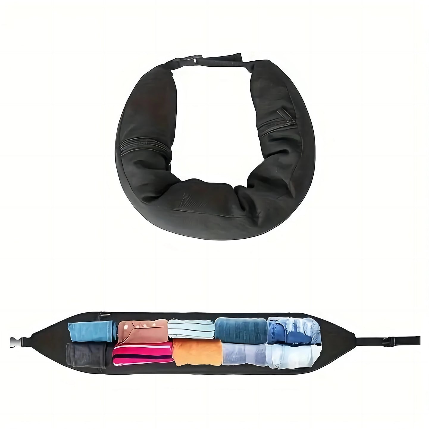 Ultimate Travel Neck Pillow Crossbody Bag - Perfect for Students and Adventurers!