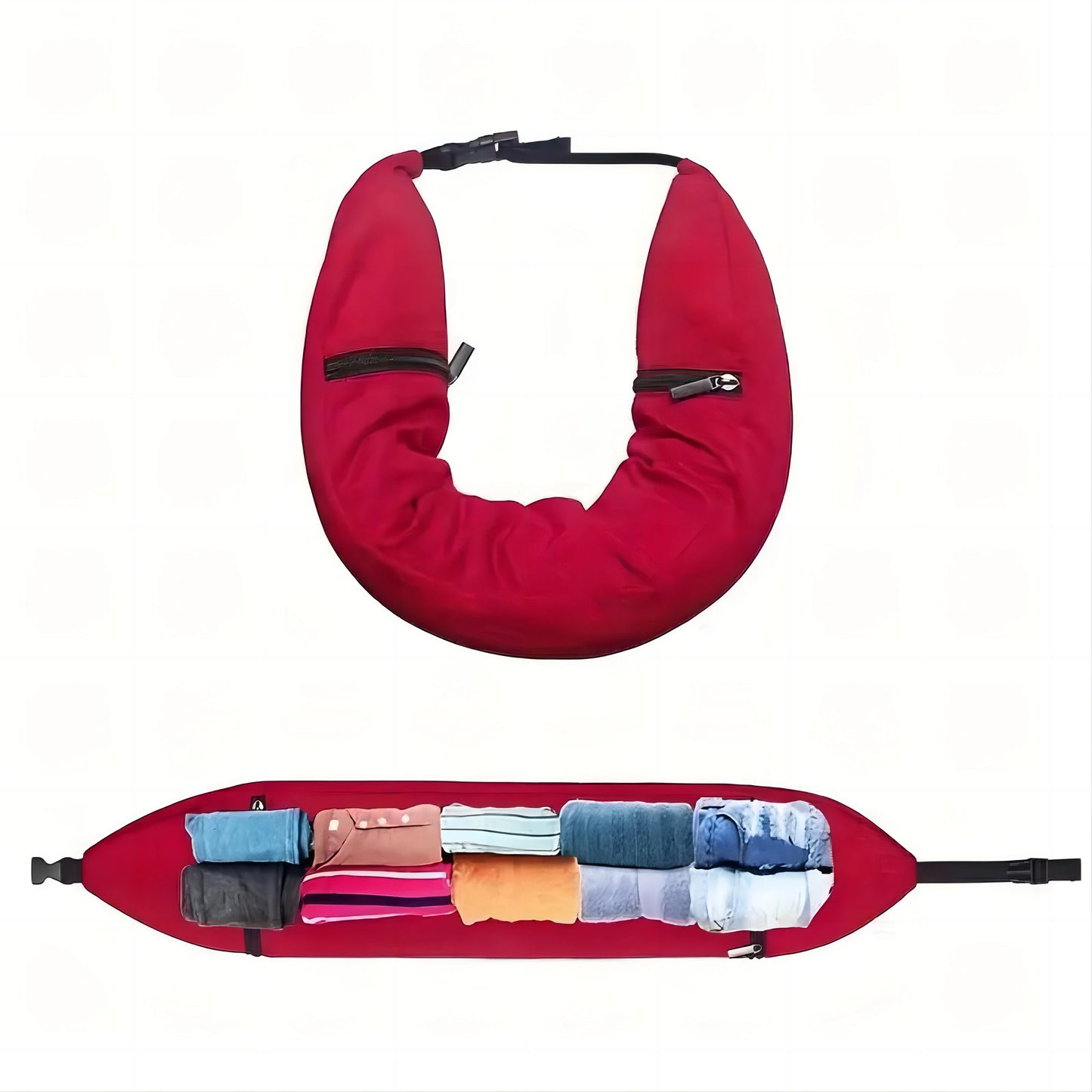 Ultimate Travel Neck Pillow Crossbody Bag - Perfect for Students and Adventurers!