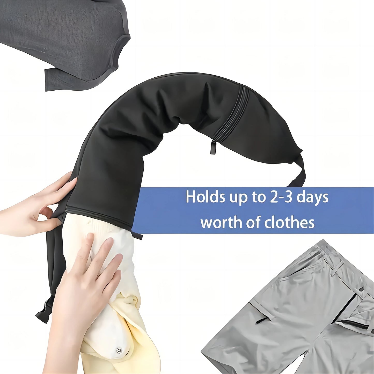 Ultimate Travel Neck Pillow Crossbody Bag - Perfect for Students and Adventurers!