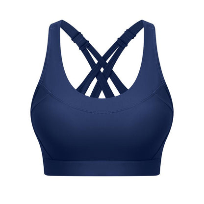 High Impact Sports Bra for Women – High Support Molded Cups, Adjustable Straps & Back Closure, Cross, Workout & Running Bra