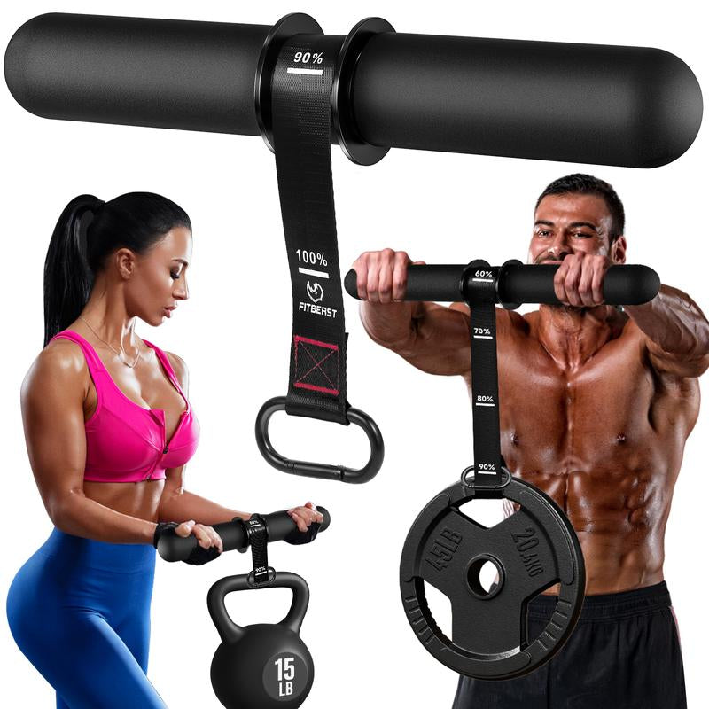 Unleash Your Inner Strength with the FitBeast Heavy-Duty Forearm & Wrist Roller - Adjustable Strap for 220Lbs Grip Training