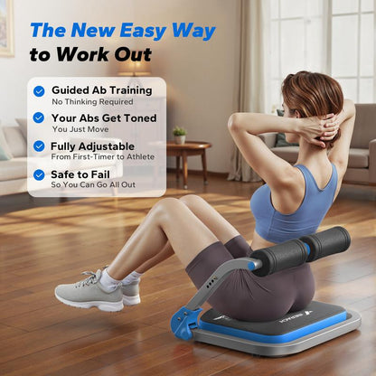 MERACH Sit-Up Exercise Equipment, Ab Crunch Machine Roll-Up Machine, Abdominal Workout Machine for Home Gym, Core Ab Exercise System Trainer, Dealsforyoudays