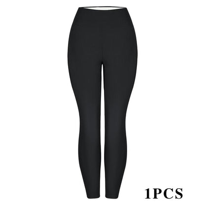 CHRLEISURE 1/3PCS Winter Thick Warm Fleece Lined Leggings for Cold Weather High Waist Women'S Cozy Workout Wear Fleece Pants for Yoga Riding Casual Wear