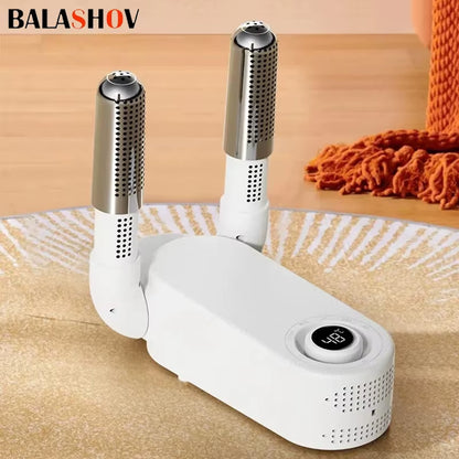 Ultimate Rapid Dry Electric Shoe & Boot Dryer with UV Odor Control - Multi-Functional Deodorizer for Fresh Socks & Feet at 42°C