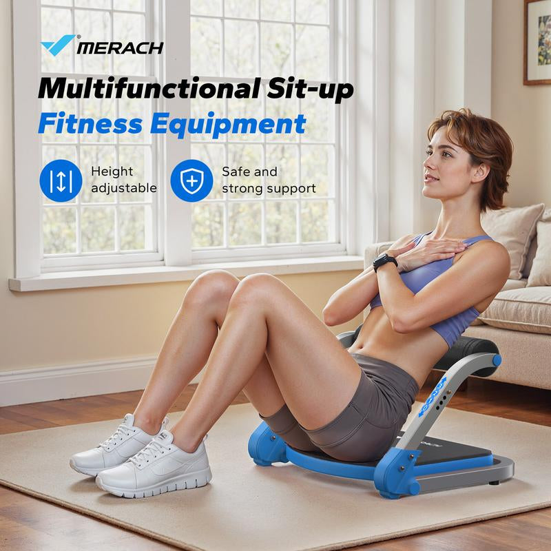 MERACH Sit-Up Exercise Equipment, Ab Crunch Machine Roll-Up Machine, Abdominal Workout Machine for Home Gym, Core Ab Exercise System Trainer, Dealsforyoudays