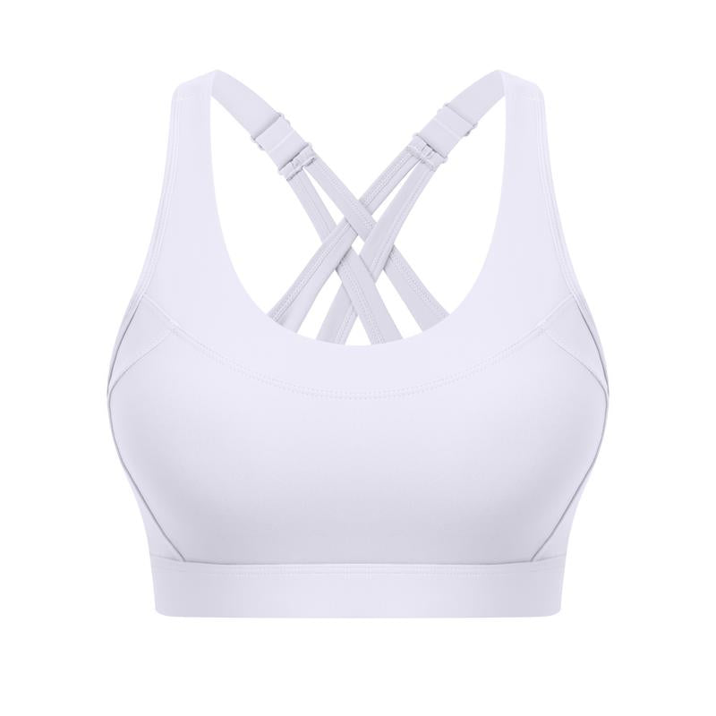High Impact Sports Bra for Women – High Support Molded Cups, Adjustable Straps & Back Closure, Cross, Workout & Running Bra