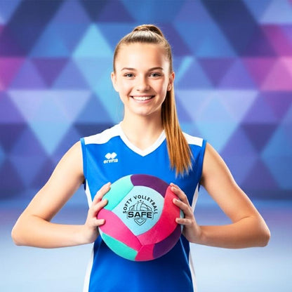 Super Soft Teal Indoor Volleyball - Perfect for Home Fun!