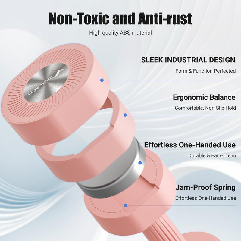 Versatile Merach 4-in-1 Adjustable Dumbbell Set - Perfect for Home Workouts, 2.2-8.8LBS with Soft Rubber Grip, Ideal for Women!